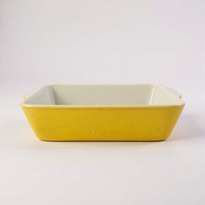 Vintage Pyrex 503-B Yellow Refrigerator Dish Made In USA